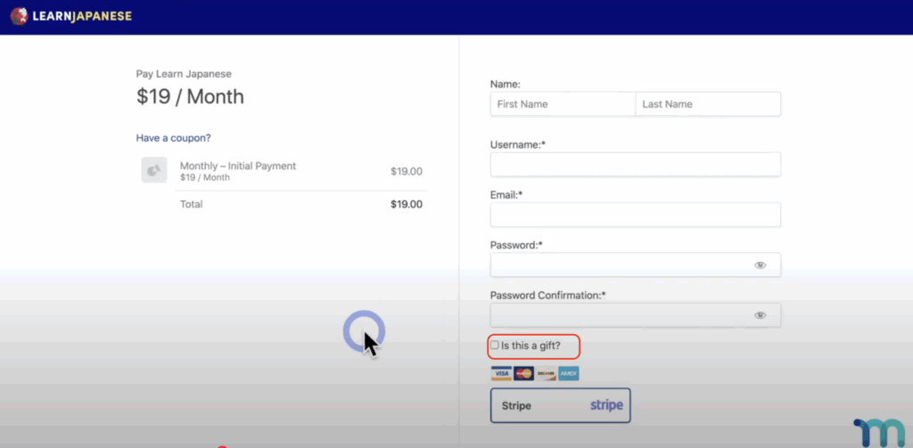 Captura de tela em 27/06/2025 às 15h31 | MemberPress curso online gratuito com o complemento Gifting MemberPress